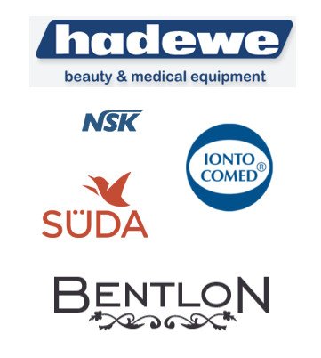 Logo for Hadewe, NSK, Ionto Comed, Süda og Bentlon.
